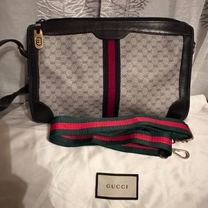 Authentic Gucci Navy blue shoulder bag